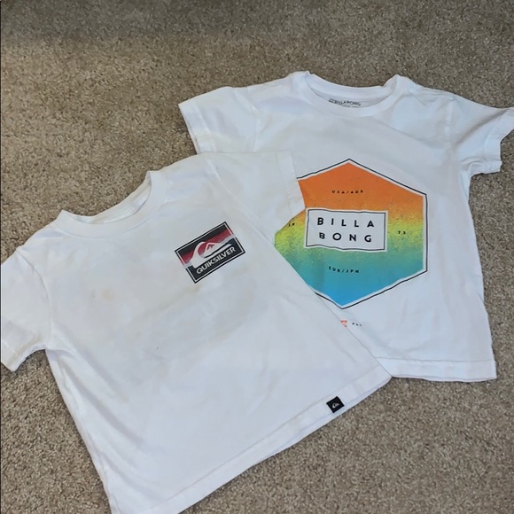 Boys quicksilver and billabong T-shirt - Picture 4 of 5